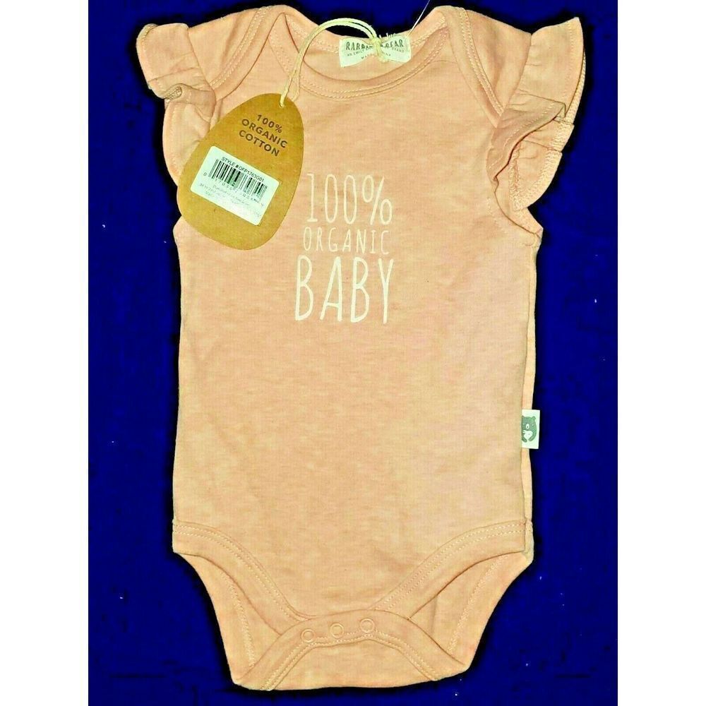 Emily & Oliver Rabbit + Bear 100 % Organic Cotton 3/6 mo Pink
